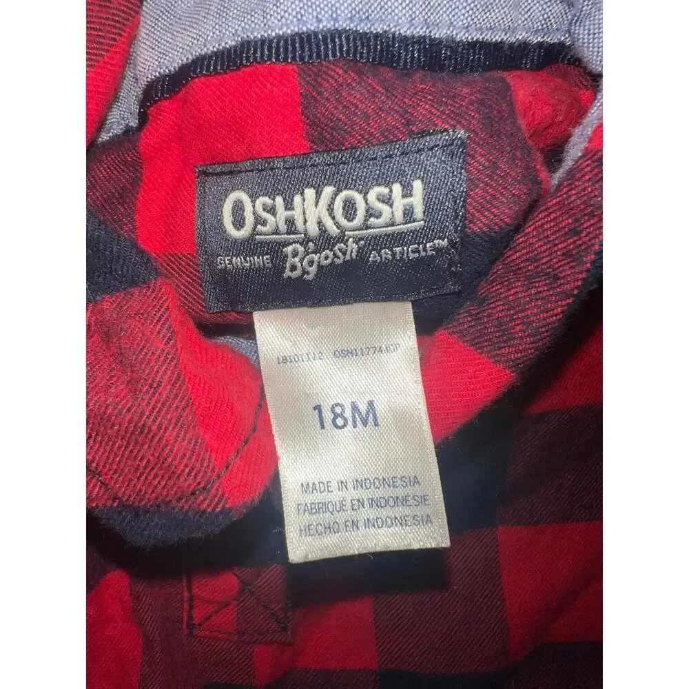 Oshkosh Bgosh Flannel Onnies